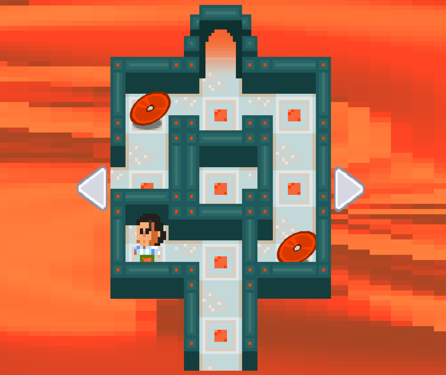 Sliding grid puzzle level